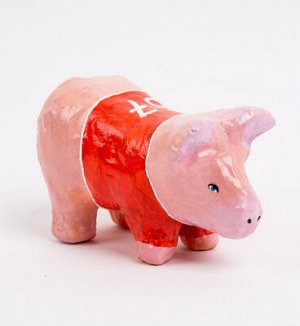 Заготовка для декорирования "Love2art" PAM-098 "поросенок" папье-маше 10 х 5 х 6 см .