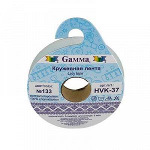 "Gamma" кружевная лента HVK-37 14 мм 22.8 м ± 0.5 м СК/Распродажа