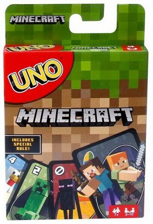 Настольная карточная игра UNO Minecraft