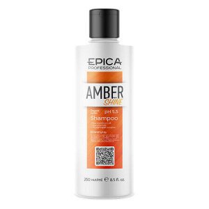 Amber Shine ORGANIC Шампунь для восстановления и питания с облепиховым маслом, глюконамидом и фосфолипидным комплексом, 250 мл.