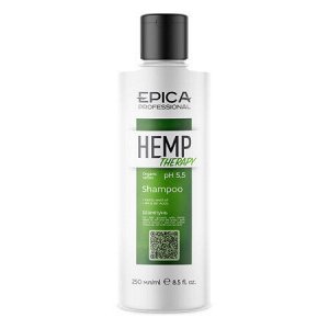 Hemp therapy ORGANIC Шампунь для роста волос с маслом семян конопли, AH и BH кислотами 250 мл.