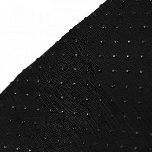 Тапочки мягкие "Вязаные" 10х25,5см, женские, тонкие, на подошве антискользящие точки, черный (Китай)