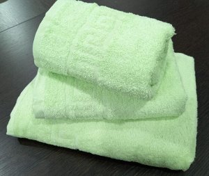 Махровое полотенце 40*70 см хлопок цвет Нежно-салатовый