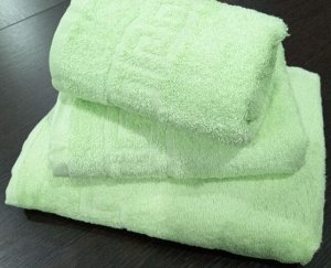 Махровое полотенце 70*140 см хлопок цвет Нежно-салатовый
