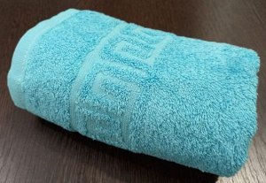 Махровое полотенце 40*70 см хлопок цвет Голубой атолл