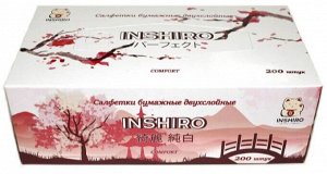 INSHIRO Салфетки Инширо в коробке Silk Flower 200шт.