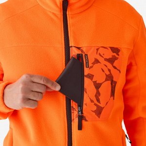 Толстовка флисовая утепленная 500 ORANGE FLUO SOLOGNAC