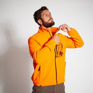 Толстовка флисовая утепленная 500 ORANGE FLUO SOLOGNAC