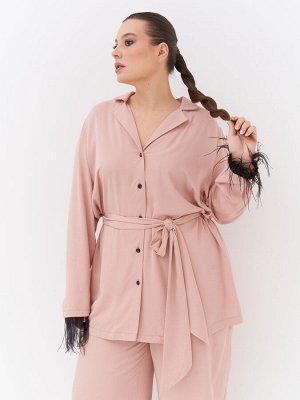Костюм в пижамном стиле KO34805PIN37