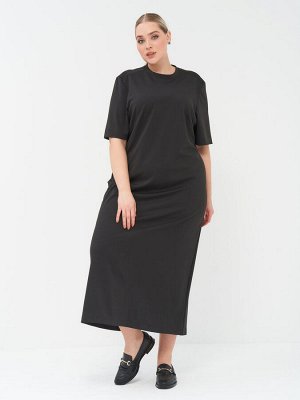 Платье из плотного трикотажа PP51506BLK01