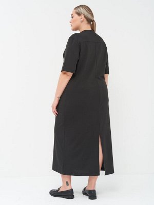 Платье из плотного трикотажа PP51506BLK01