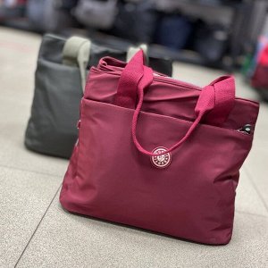 Дорожная женская сумка бордовая