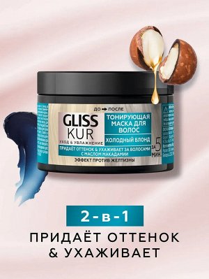 GLISS KUR ГЛИСС КУР Тонирующая маска Холодный блонд /150