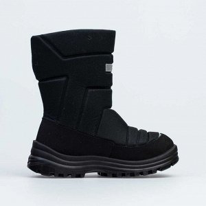 Черный сапожки школьные Комбинирован.