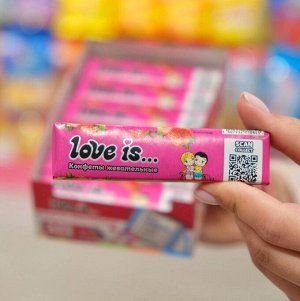 Жевательные конфеты Love is / Лав Из со вкусом клубники 25 гр