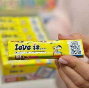 Жевательные конфеты со вкусом кола - лимон Love is / Лав Из  25 гр