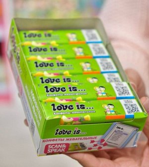 Жевательные конфеты со вкусом дыня-ананас Love is Лав Из 25 гр