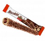 Шоколад Вафельные трубочки&quot;Biscolata&quot; с шоколадом и ореховой  начинкой 28гр.