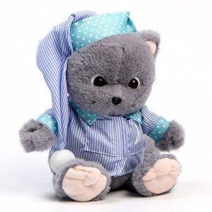 Мягкая игрушка «Кот Шанти», в пижаме