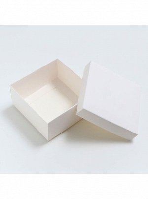 Коробка складная 10 х10 х5 см цвет белый 1/5