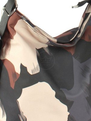 Сумка женская текстиль BoBo-1601-7 (рюкзак-change),  1отд. 1внеш,  3внут/карм,  черный/серый/беж 254113