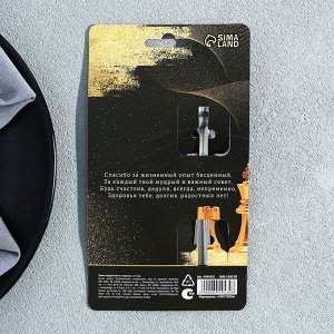 Ложка чайная с гравировкой «Любимый дедушка», 3x14 см