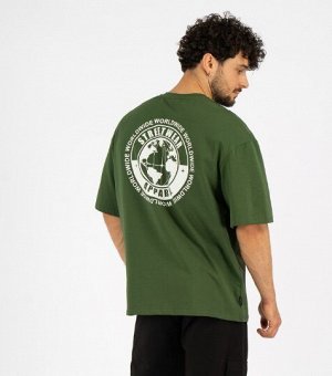 Футболка Хаки
Мужская футболка свободного кроя (принт "Street wear").
Состав: 92% Cotton, 8% Elastane