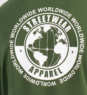 Футболка Хаки
Мужская футболка свободного кроя (принт "Street wear").
Состав: 92% Cotton, 8% Elastane