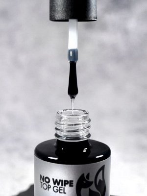 Верхнее покрытие без липкого слоя (No wipe top gel), 15 ml