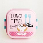 90078 Ланчбокс &quot;LUNCH TIME!&quot; pink