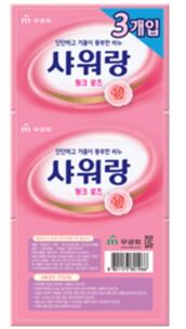 Мыло туалетное Mukunghwa роза 3шт*130г Корея