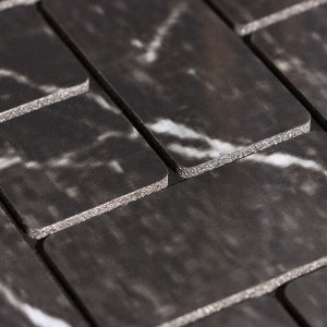 Панель самоклеящаяся 30*30см мягкая, клетка черная