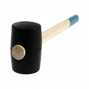 Киянка ТУНДРА, деревянная рукоятка, черная резина, 650 г