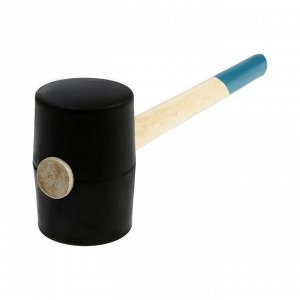 Киянка ТУНДРА, деревянная рукоятка, черная резина, 900 г