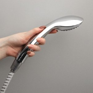 Душевая лейка Accoona A323, 1 режим, корпус пластик, цвет хром
