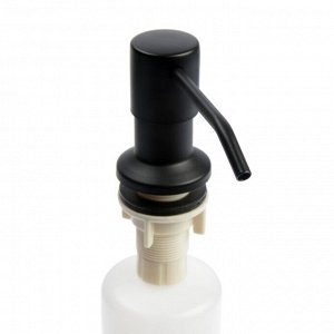 Дозатор для жидкого мыла Accoona A185F, 400 мл, врезной, черный/матовый