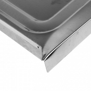 УЦЕНКА Мойка кухонная TRIO, накладная, без сифона, 60х60 см, левая, нержавеющая сталь 0.4мм