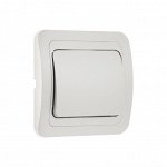 Выключатель Luazon Lighting &quot;Орион&quot;, 10 А, 1 клавиша, скрытый, серебристый