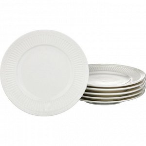 Набор тарелок из 6 шт. "грегори" диаметр=25 см. (кор=12набор.)