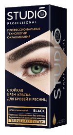 Стойкая краска для бровей и ресниц Черная  50/30 мл