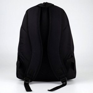Рюкзак молодёжный «Корги», 33х13х37 см, отд на молнии, н/карман, чёрный