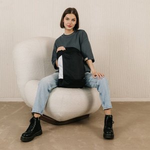 Рюкзак школьный текстильный 46x30x10 см, вертикальный карман, черно-белый
