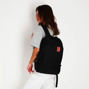 Рюкзак текстильный Speсial, 46х30х10 см, вертик карман, цвет чёрный