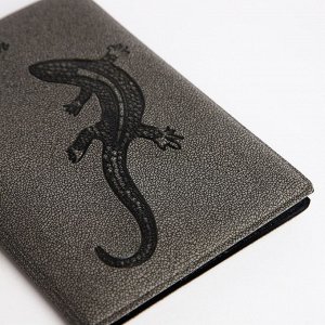 Обложка для паспорта, цвет серый