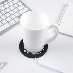 Подогреватель для кружки USB "Настоящий мужчина", 10 х 10 см