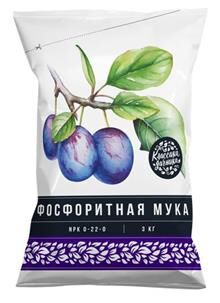 Удобрение фосфорн. Нов-Агро Фосфоритная мука подкормка д/почв,раст. P-22% 3 кг 1 уп. / 10шт / НА108 / 591928 Код: УТ-00486276