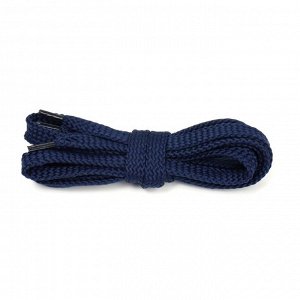 СИМА-ЛЕНД Шнурки для обуви, плоские, 10 мм, 100 см,  цвет синий