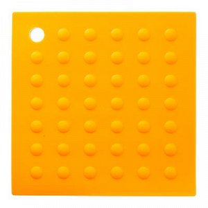 VETTA Подставка силиконовая термостойкая квадратная 17,5x17,5см, 4 цвета, HS-002A