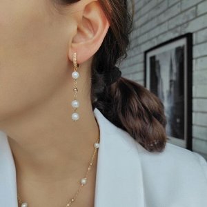 Серьги с жемчужинами