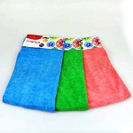 Тряпка для пола 50х70см, микрофибра, 3 цвета 1/6/120